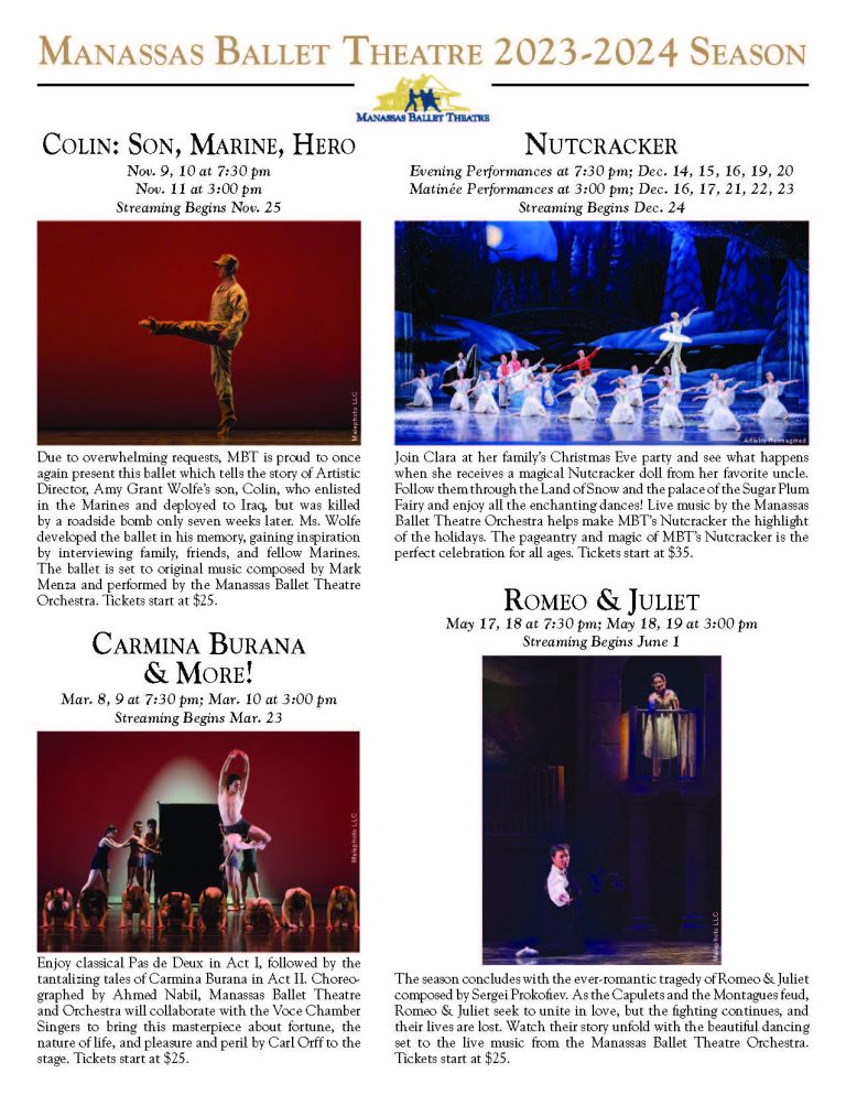 20232024 Season Manassas Ballet Theatre